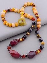 картинка Бусы Яшма Сердолик 70 см от магазина Wolves