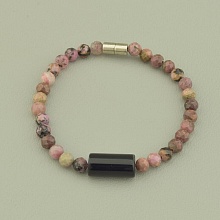 картинка Браслет 'SUNSTONES' Родонит Агат 17 см от магазина Wolves