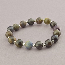 картинка Браслет 'SUNSTONES' Сапфир Кианит Рубин 17 см от магазина Wolves