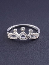 картинка Кольцо 'Big Dipper' Фианит (родий) от магазина Wolves