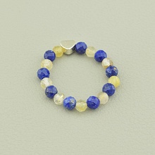 картинка Кольцо 'SUNSTONES' Лазурит Цитрин от магазина Wolves