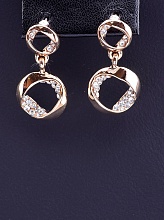 картинка Серьги Фианит (позолота 18к) от магазина Wolves