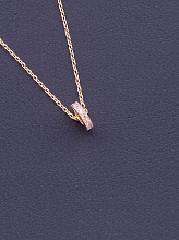 картинка Подвеска Фианит 40 см (позолота 18к) от магазина Wolves