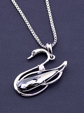 картинка Подвеска 'XUPING' Swarovski 40 см (родий) от магазина Wolves