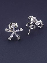 картинка Серьги 'XUPING' Фианит (родий) от магазина Wolves