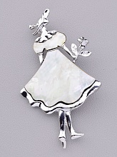 картинка Брошь Перламутр 75x40мм от магазина Wolves