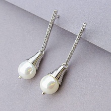 картинка Серьги 'XUPING' Майорка  (родий) от магазина Wolves