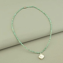 картинка Подвеска 'SUNSTONES' Амазонит Жемчуг 42 см от магазина Wolves