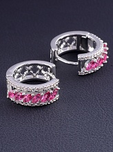 картинка Серьги 'XUPING' Фианит  (родий) от магазина Wolves