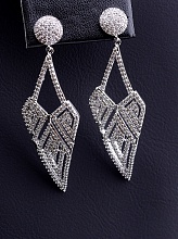 картинка Серьги 'XUPING' Фианит (родий) от магазина Wolves