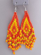 картинка Серьги Бисер 10 см от магазина Wolves