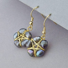 картинка Серьги 'XUPING' Жемчуг (позолота 18к) от магазина Wolves