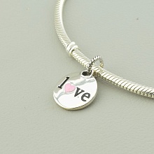 картинка Шарм 'Pandora style' Эмаль Серебро(925) от магазина Wolves