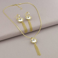 картинка Подвеска+Серьги 'Winniana' Фианит 45 см от магазина Wolves