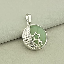 картинка Кулон Нефрит 25x22мм от магазина Wolves