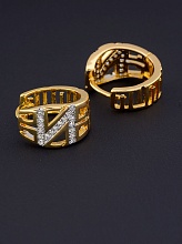 картинка Серьги 'XUPING' Фианит (позолота 18к) от магазина Wolves