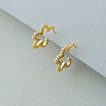 картинка Серьги 'XUPING' Фианит  (позолота 18к) от магазина Wolves