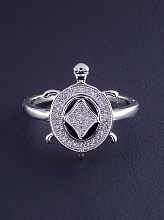 картинка Кольцо 'XUPING' Фианит (родий) от магазина Wolves