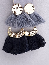 картинка Серьги Нитки 'FJ' от магазина Wolves