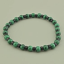 картинка Браслет 'SUNSTONES' Малахит Агат 20 см от магазина Wolves