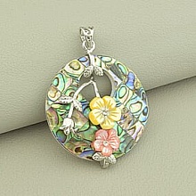 картинка Кулон Перламутр 45x40мм от магазина Wolves