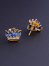 картинка Серьги 'XUPING' Фианит (позолота 18к) от магазина Wolves