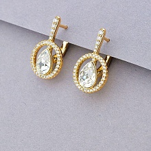 картинка Серьги 'XUPING' Swarovski (позолота 18к) от магазина Wolves