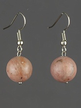 картинка Элитные Серьги Родонит №2 от магазина Wolves