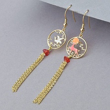 картинка Серьги 'XUPING' Эмаль (позолота 18к) от магазина Wolves