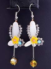 картинка Серьги 'Hand Made' Агат Бижутерный сплав10 3 г от магазина Wolves