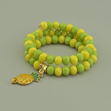 картинка Браслет 'SUNSTONES' Чешский хрусталь Эмаль 18 см от магазина Wolves