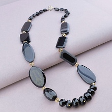 картинка Бусы Агат Чешский хрусталь 66 см от магазина Wolves