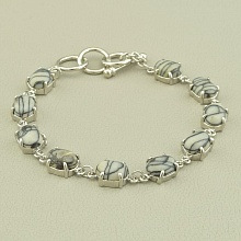 картинка Браслет Яшма 20 см от магазина Wolves