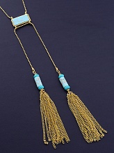 картинка Подвеска 'Fashion' Бирюза 60 см от магазина Wolves
