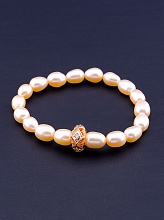 картинка Браслет 'SUNSTONES' Жемчуг 18 см от магазина Wolves