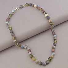 картинка Бусы 'SUNSTONES' Агат Раухтопаз 54 см от магазина Wolves