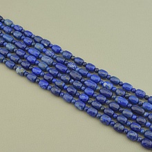 картинка Нитка Лазурит 40 см 5 мм (Без замка) от магазина Wolves