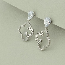 картинка Серьги Фианит 'XUPING' (родий) от магазина Wolves