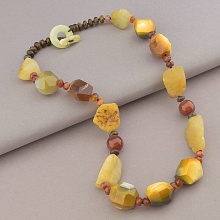 картинка Бусы Яшма Сердолик 60 см от магазина Wolves