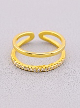 картинка Кольцо 'FJ' Сrystal Бижутерный сплав от магазина Wolves