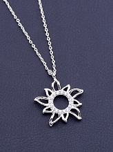 картинка Подвеска 'XUPING' Фианит 45 см (родий) от магазина Wolves