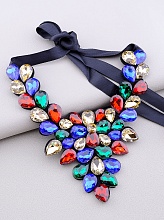 картинка Подвеска 'FJ' Фианит Ткань 60 см от магазина Wolves