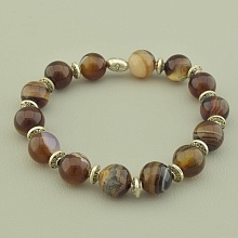 картинка Браслет 'SUNSTONES' Агат 18 см от магазина Wolves