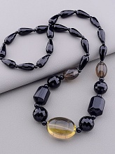 картинка Бусы Агат Раухтопаз 73 см от магазина Wolves