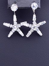 картинка Серьги 'FJ' Фианит от магазина Wolves