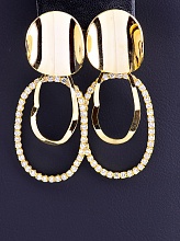 картинка Серьги 'FJ' Фианит от магазина Wolves