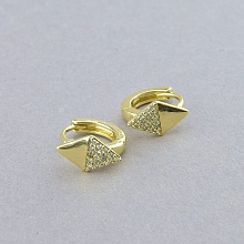 картинка Серьги 'XUPING' Фианит (позолота 18к (лимонная)) от магазина Wolves