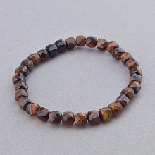картинка Браслет 'SUNSTONES' Бычий глаз  17 см от магазина Wolves