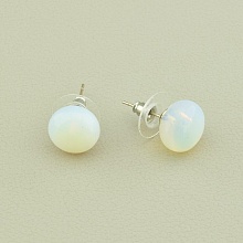 картинка Серьги Лунный камень 12х12 от магазина Wolves