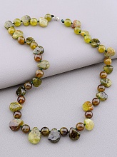 картинка Бусы 'SUNSTONES' Гранат Серебро(925) 45 см от магазина Wolves